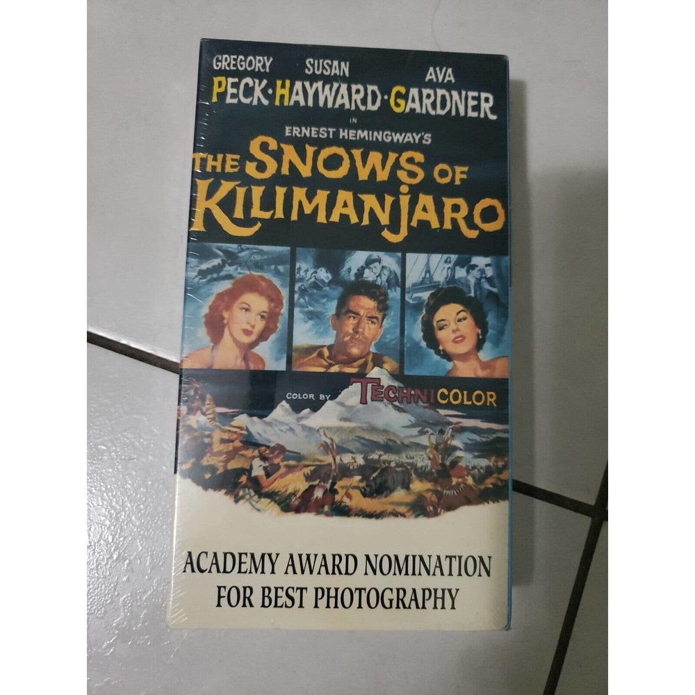 THE SNOWS OF KILIMANJARO VHS ( 1993 Alpha Video ) Gregory Peck- New, Sealed